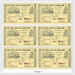 Adesivo Viagens vintage de Vapor Autêntica Britânica