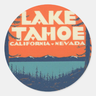 Adesivo Viagens vintage Decal do Lago Tahoe