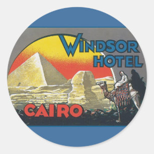Adesivo Viagens vintage do Cairo Egito