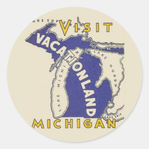Adesivo Viagens vintage - Michigan Vacationland