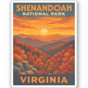 Adesivo Viagens vintage Shenandoah National Park Virginia
