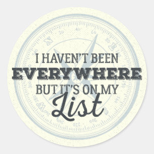 Adesivo Viajam mais citações inspiradores do selo do