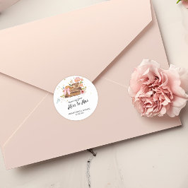 Adesivo Viajando de Miss a chá de panela da Sra. Vintage