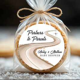 Adesivo Viajando de Parceiros ao Chá de fraldas de Pais