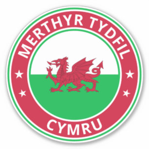 Adesivo Viajante Global - 'Cidade', Cymru País de Gales