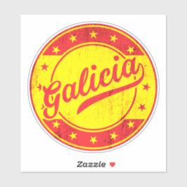 Adesivo Viajante Global - Galiza, Espanha