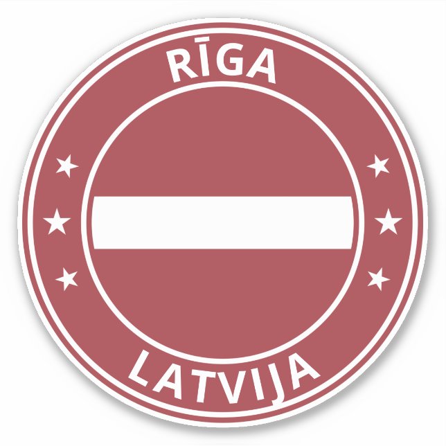Adesivo Viajante Global - Rīga | Riga, Letónia | Letónia (Frente)