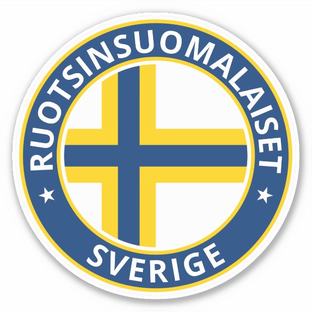 Adesivo Viajante Global - Ruotsinsuomalaiset, Sverige (Frente)