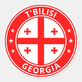 Adesivo Viajante Global - T'bilisi, Geórgia