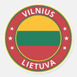 Adesivo Viajante Global - Vilnius, Lietuva | Lituânia