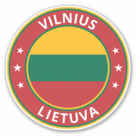 Adesivo Viajante Global - Vilnius, Lietuva | Lituânia