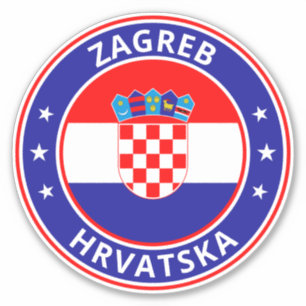 Adesivo Viajante Global - Zagreb, Hrvatska   Croácia