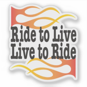 Adesivo Viaje ao Vivo para Viver Dizendo Ride Biker