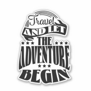 Adesivo Viaje e deixe a aventura começar