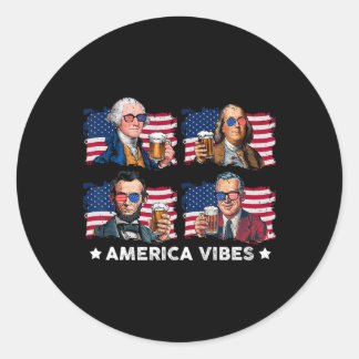 Adesivo Vibes Americanos Bebem Bandeira Nos Em 4 De Julho 