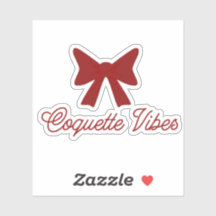 Adesivo Vibes Coquette | Adesivo Estético de Laço