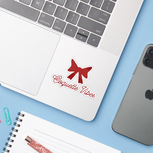 Adesivo Vibes Coquette Adesivo Estético de Laço
