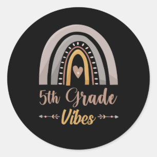 Adesivo Vibes da 5ª Série Arco-íris Volta às Aulas da Quin