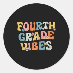 Adesivo Vibes De Grau - 4º Ano Da Equipe Retro 1rua Dia Da