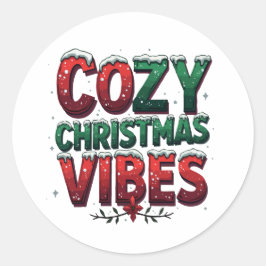 Adesivo Vibes de Natal Cozy