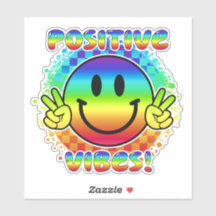 Vibes Positivos Sorriem Face Emoji Sinal de Paz Vi