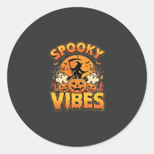 Adesivo Vibrações Assustadoras Abóbora de Halloween Design