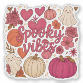 Adesivo Vibrações Assustadoras - Halloween 
