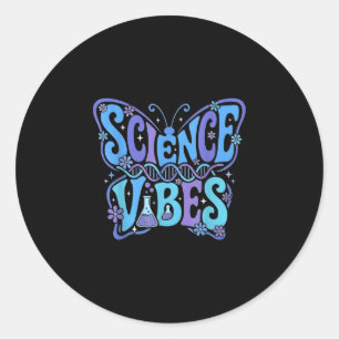 Adesivo Vibrações científicas groovy primeiro dia de volta