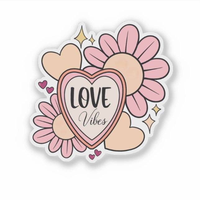 Adesivo Vibrações de Amor (Frente)