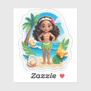 Adesivo Vibrações de Aniversário na Ilha da Moana!