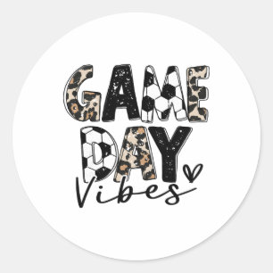 Adesivo Vibrações de Dia de Jogo de Futebol para Mulheres