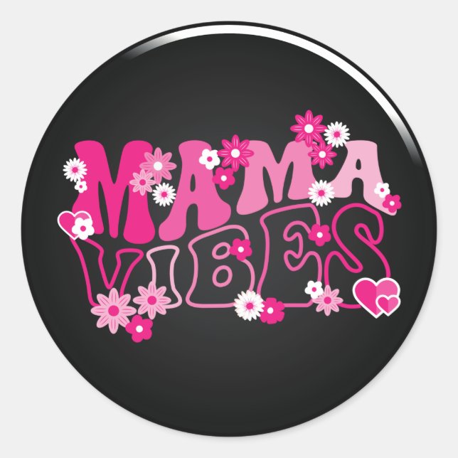 Adesivo Vibrações de Mãe (Frente)