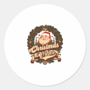Adesivo Vibrações de Natal Coroa de Sininhos do Papai Noel