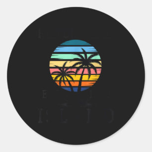 Adesivo Vibrações de verão pôr do sol na praia carolina do
