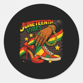 Adesivo Vibrações do Juneteenth 1865 Orgulho Negro Homens