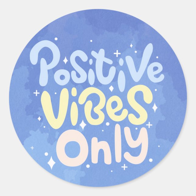Adesivo Vibrações Positivas Somente (Frente)