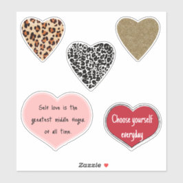 Adesivo Vibrant hearts romance wallpaper