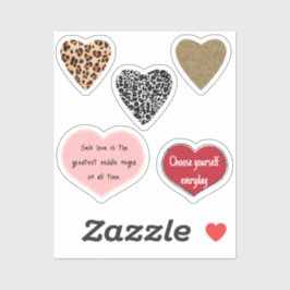 Adesivo Vibrant hearts romance wallpaper