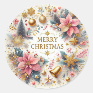 Adesivo Vibrant Merry Christmas Sticker