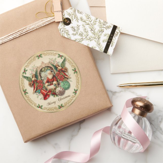 Adesivo Vibrant Victorian Christmas Collage (Presentear)