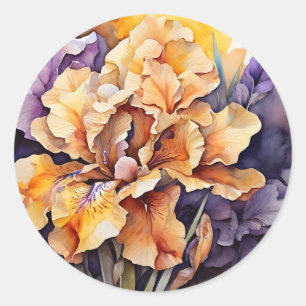 Adesivo Vibrante Abstrato Iris Floral