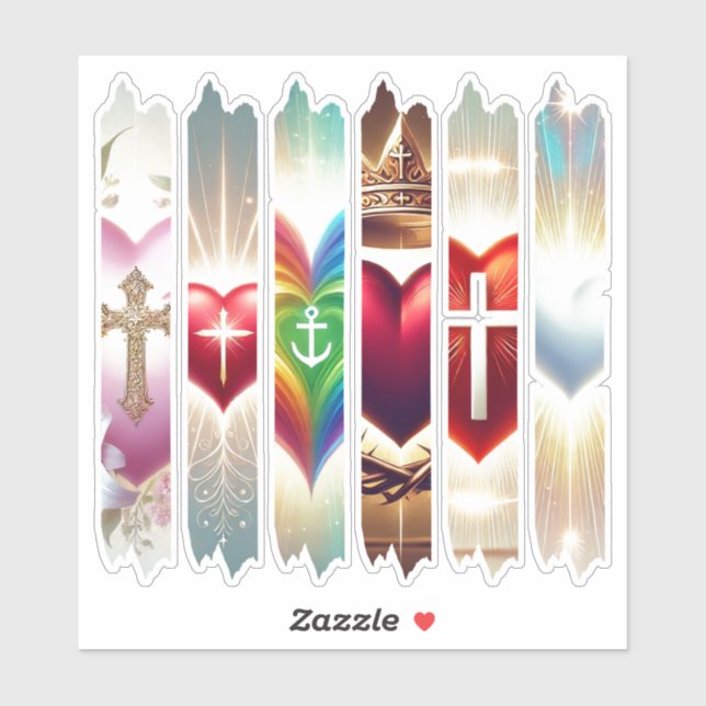 Adesivo Vibrante Christian Namorados Heart Washington Tape (Folha)