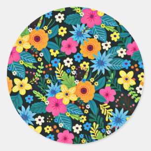 Adesivo Vibrantes Flores Ditsy Padrão Floral Design-43785