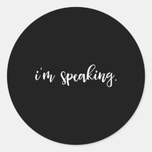 Adesivo Vice-presidente Estou Falando Kamala Harris