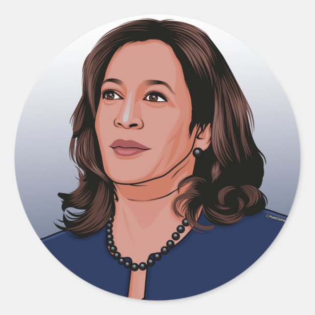 Adesivo Vice-Presidente Kamala Harris (Frente)