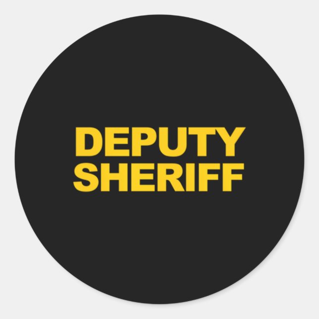 Adesivo Vice-Xerife Frente Impressão da Lei (Frente)