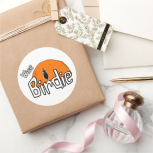 Adesivo Viciado clássico em forma de vinheta redonda