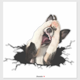 Adesivo Viciado com cara de cão