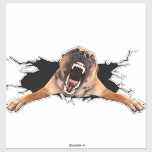 Adesivo Viciado com cara de cão