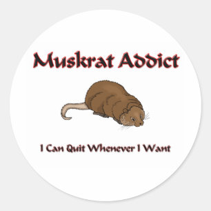 Adesivo Viciado do Muskrat